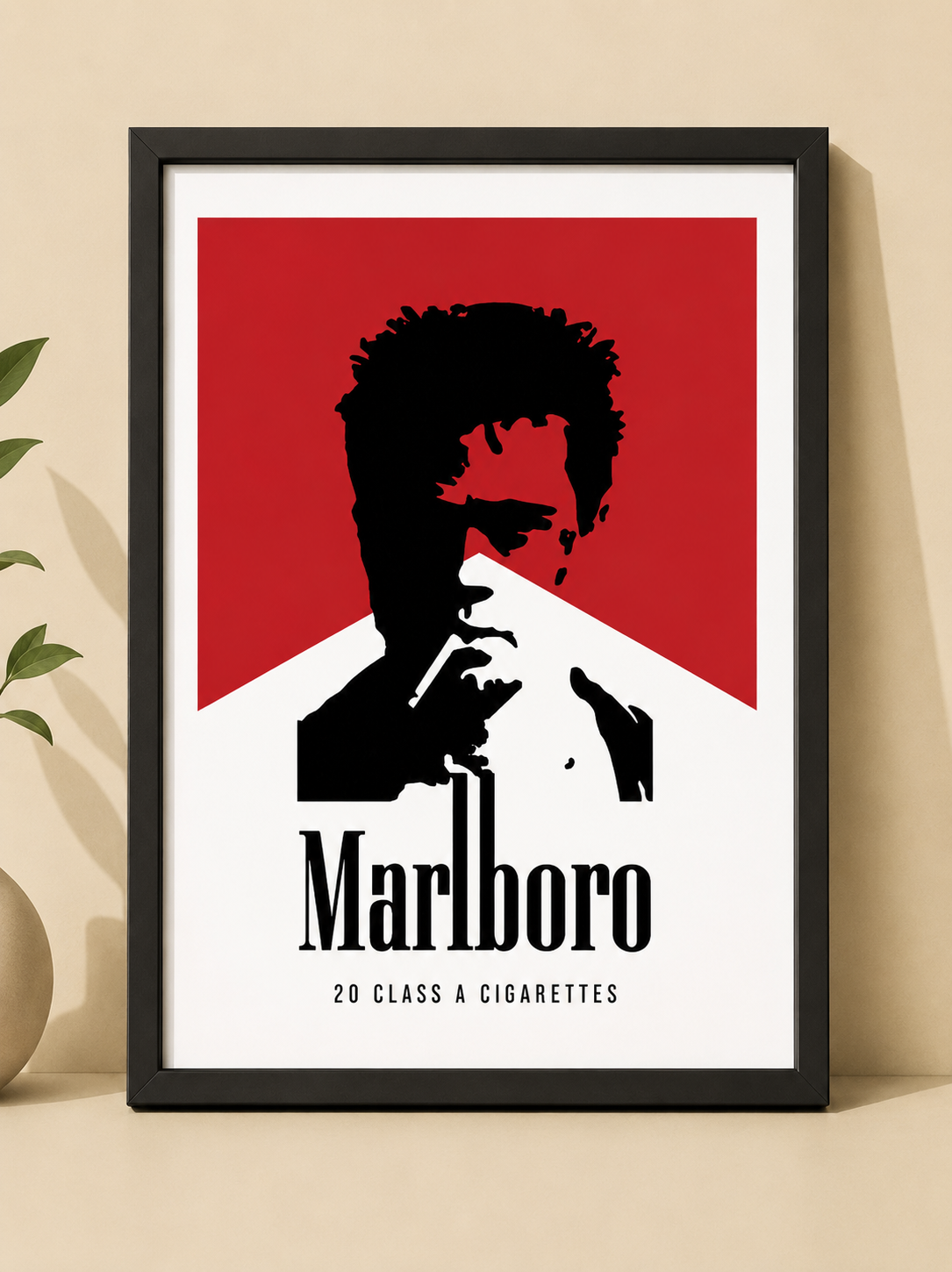 تابلو دکوراتیو Marlboro | پوستر هنری مینیمال و وینتیج با الهام از برند مارلبرو | کد 4