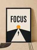 تابلو دکوراتیو طرح FOCUS با طراحی مینیمال انگیزشی | کد 15