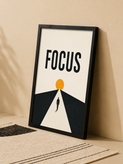 تابلو دکوراتیو طرح FOCUS با طراحی مینیمال انگیزشی | کد 15