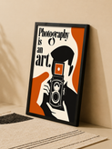 تابلو دکوراتیو عکاسی Photography Is an Art | کد 31