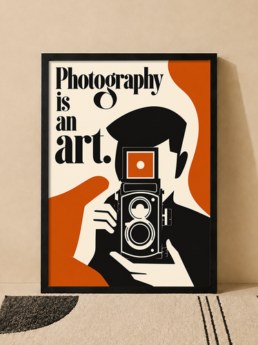 تابلو دکوراتیو عکاسی Photography Is an Art | کد 31