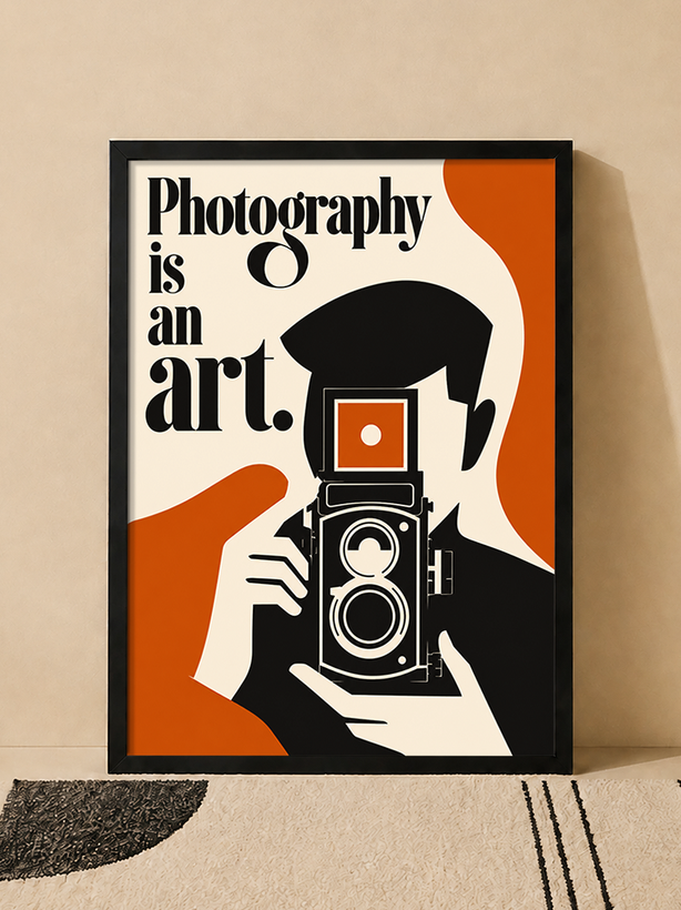 تابلو دکوراتیو عکاسی Photography Is an Art | کد 31