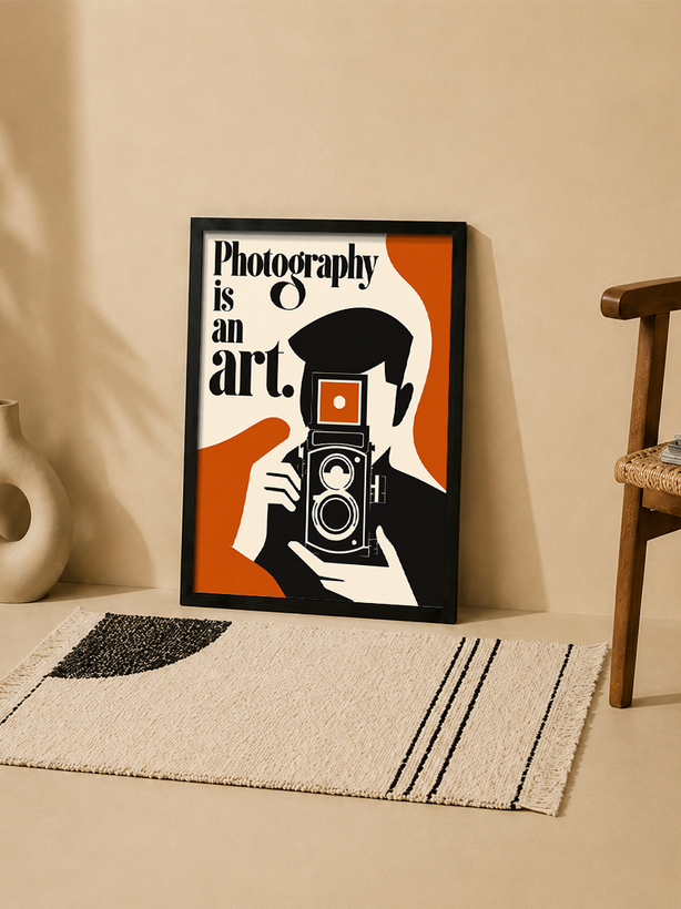 تابلو دکوراتیو عکاسی Photography Is an Art | کد 31