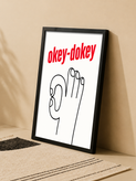 تابلو دکوراتیو میمون Okey-Dokey | کد 32