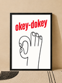 تابلو دکوراتیو میمون Okey-Dokey | کد 32