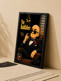 تابلو دکوراتیو The Baldfather با طرح مرد کچل | کد 47