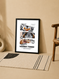 تابلو لونی تونز «Daffy Duck, Bugs Bunny & Taz» | کد 71