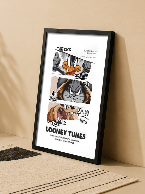 تابلو لونی تونز «Daffy Duck, Bugs Bunny & Taz» | کد 71