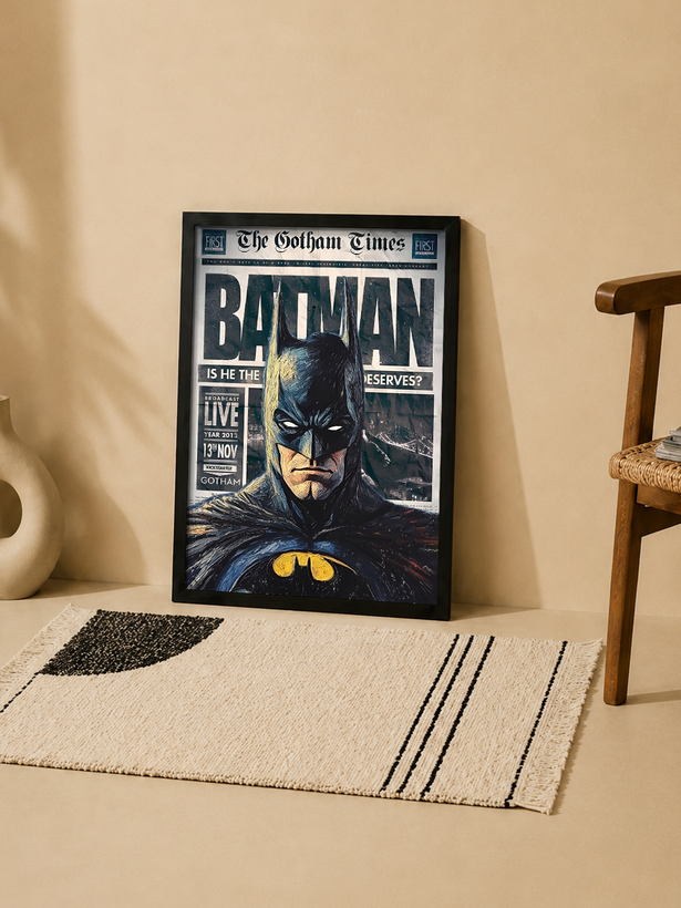 تابلو بتمن «Gotham Times» | کد 73