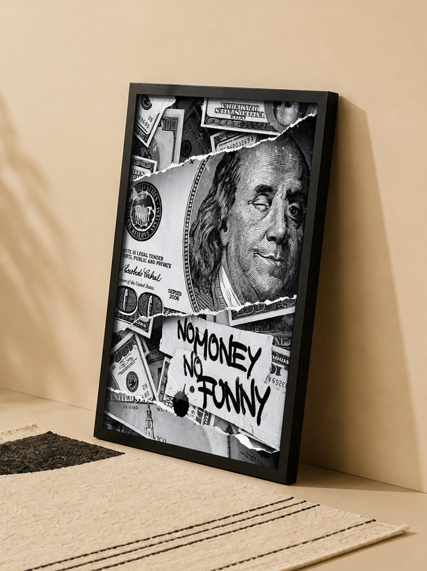 تابلو پول و ثروت «No Money No Funny» | کد 85