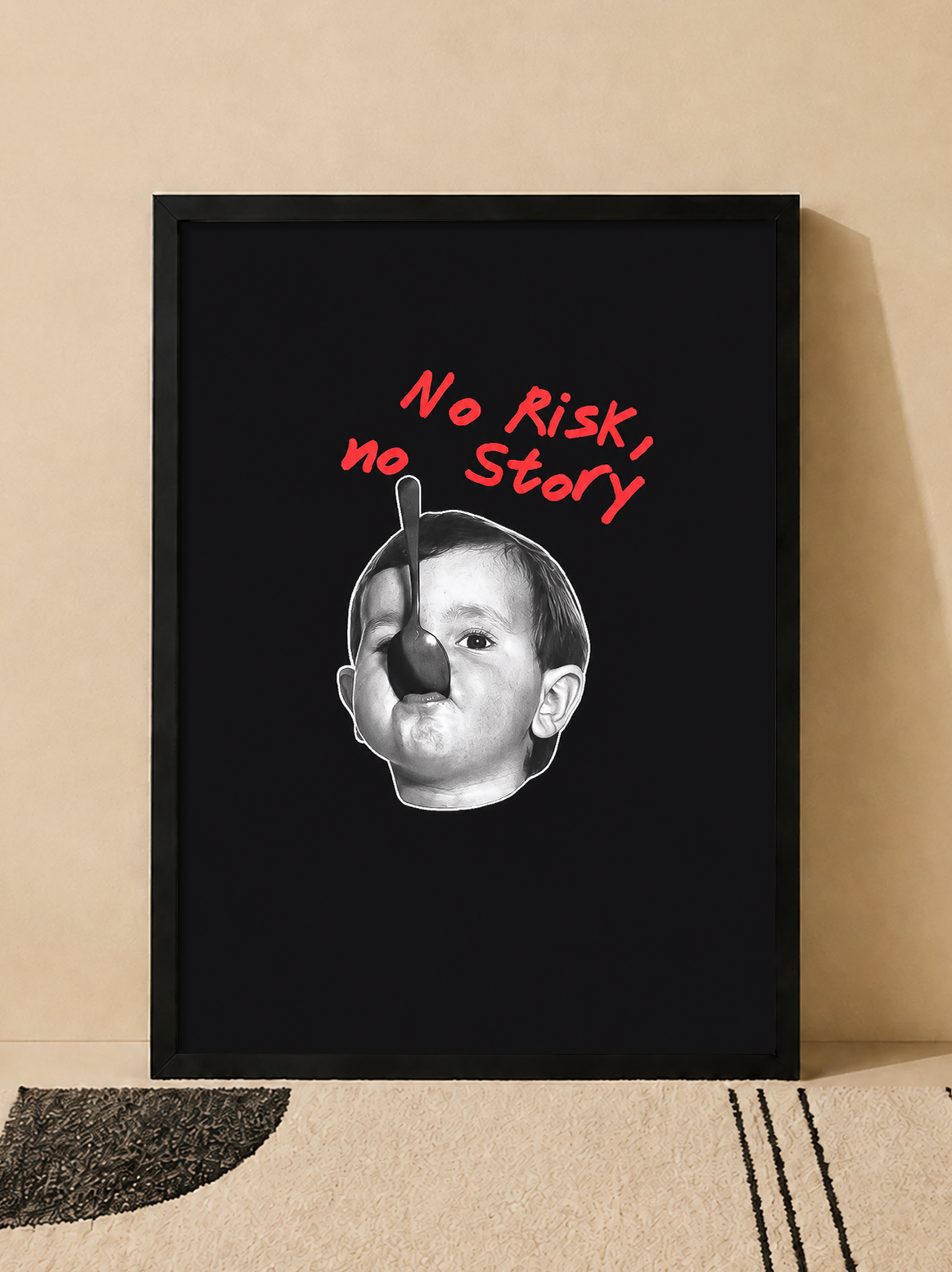 تابلو No Risk No Story | کد 89
