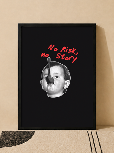 تابلو No Risk No Story | کد 89