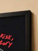 تابلو No Risk No Story | کد 89