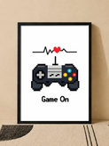 تابلو دکوراتیو گیمینگ Game On | کد | 97